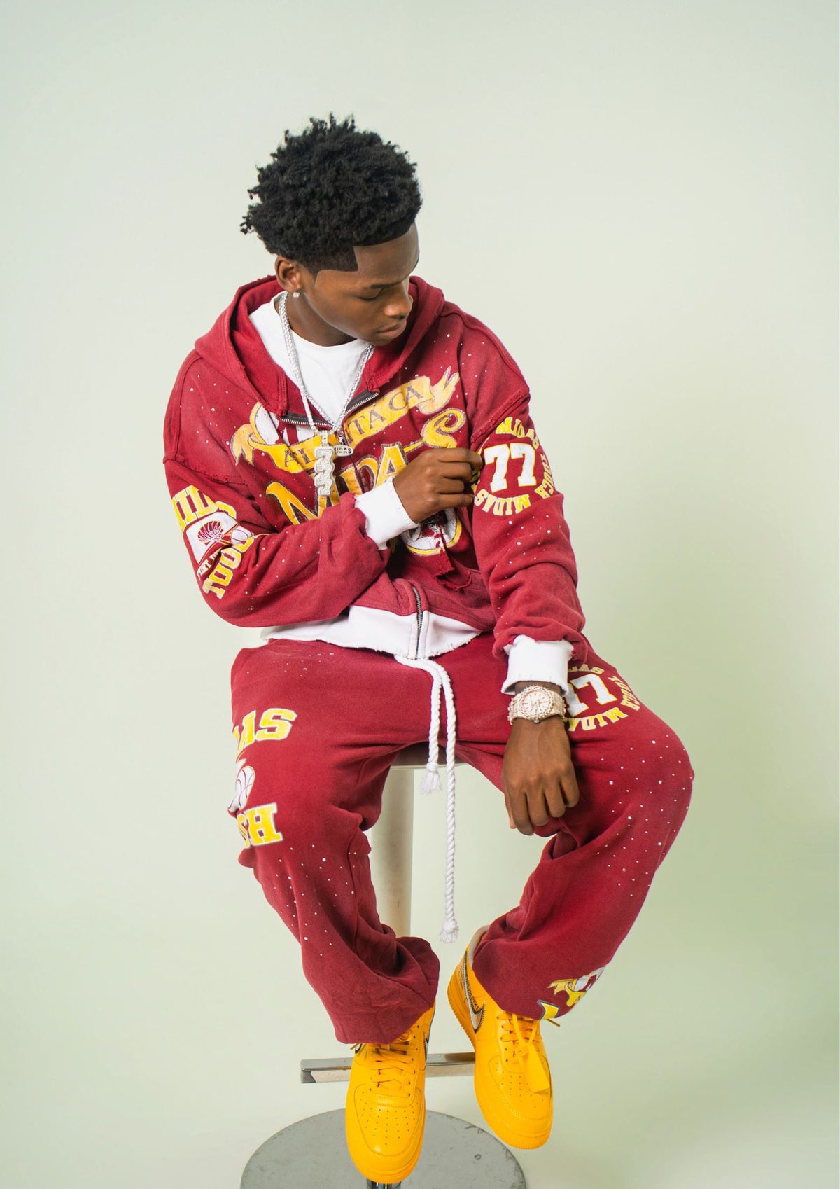 Crimson Legacy Jacket premium statement fashion piece